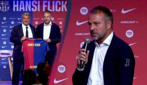 FC Barcelona Hansi Flick Präsentation Vorstellung